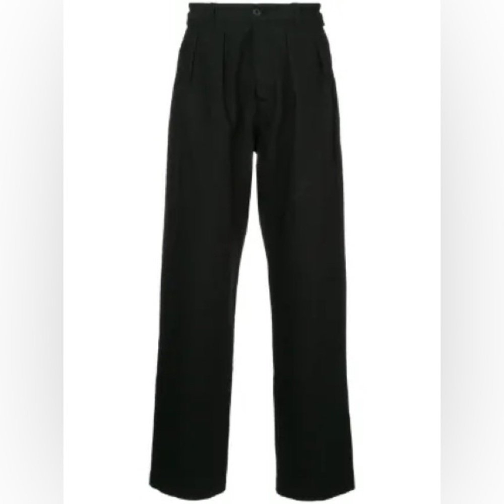Kent & Curwen Wide Leg Pleated Trousers - Linen/Flax/Cotton Blend NWT